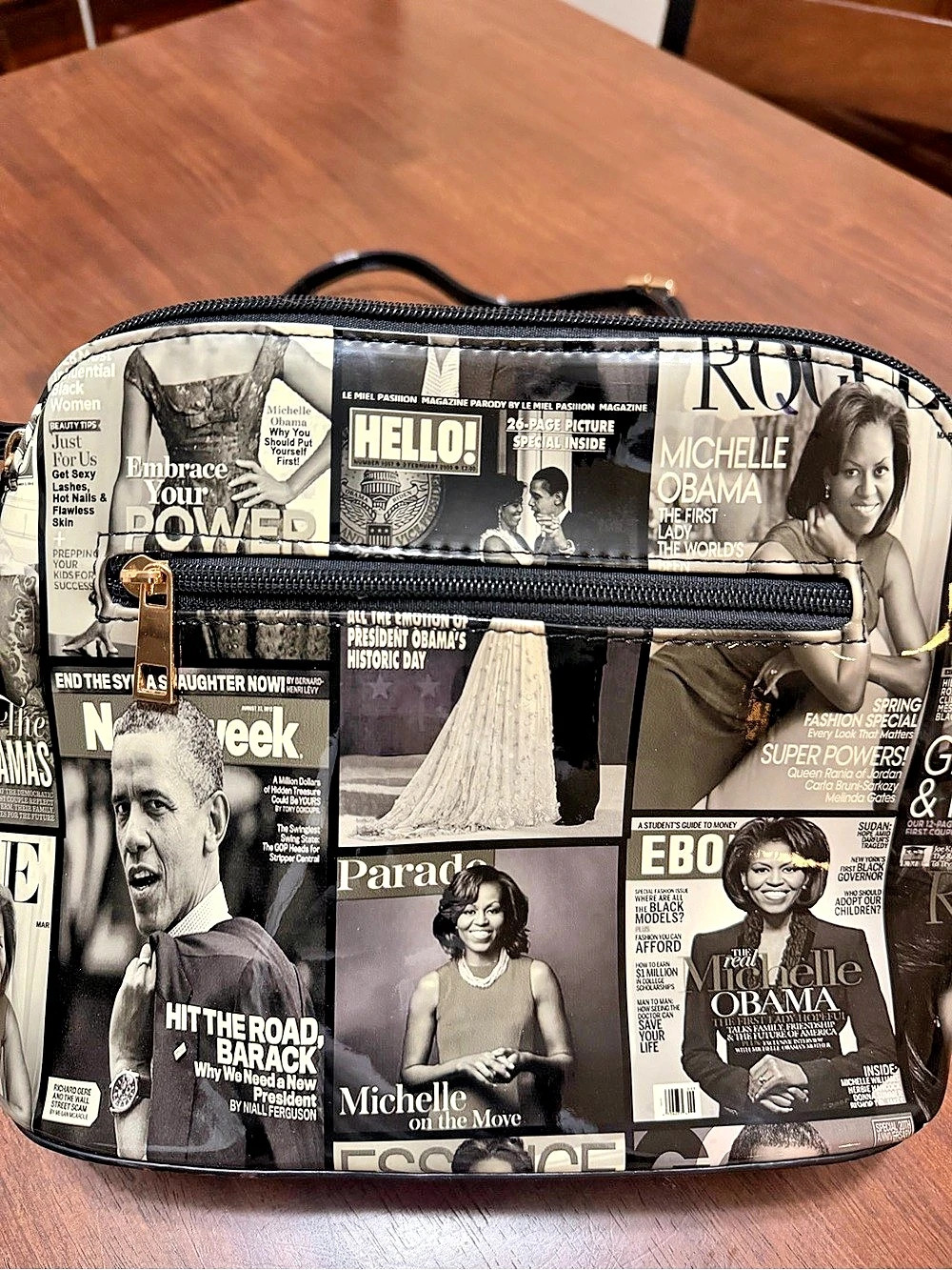 Black & White Printed Shoulder HandBag